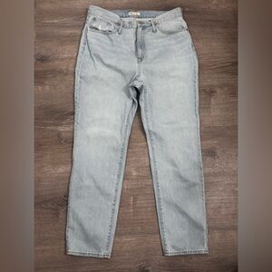 Madewell Classic Straight Full-Length Jeans Light Blue Women's Jeans Sz 33
